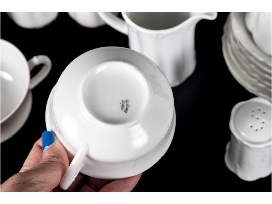 Large Group Of Haviland & Co. Limoges / Rosenthal Mixed White French Porcelain Dishes 