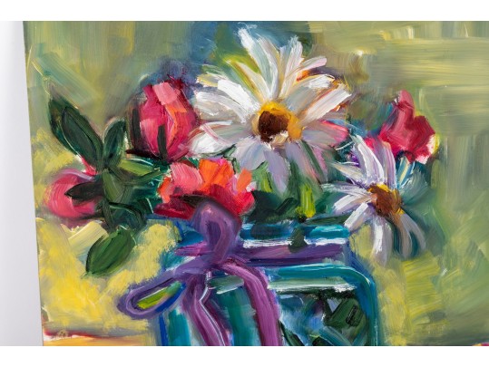 Hannah Cole Buie (American, B. 1955) Still Life Oil On Canvas Painting