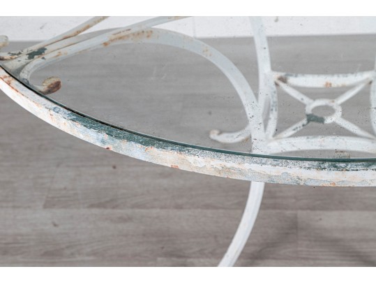 Steel Patio Table With Glass Top