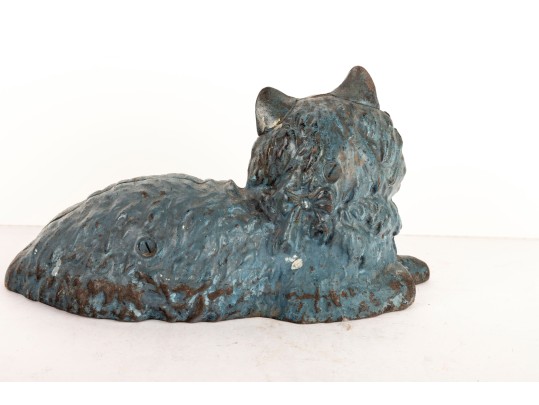 Early 20th Century Cast Iron Cat Doorstop