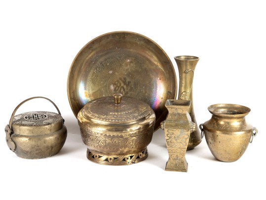 Collection Of Vintage And Antique Brassware – Asian & Middle Eastern 