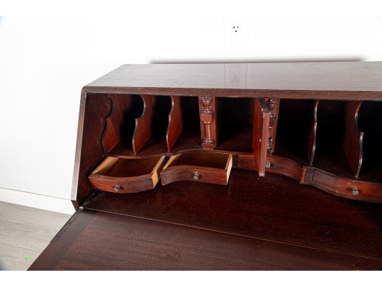 Vintage Slant Top Block Front Chippendale Desk