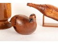 Trio Of Decorative Wood Items
