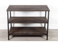 Contemporary 3-Tier Metal And Wood Shelf