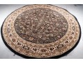 Round Persian-Style Floral Area Rug (7'x7