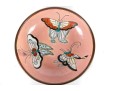 19th Century Chinese Brass Butterfly Enamelware Bowl — Tongzhi Period