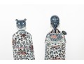 Pair Of Early 20th-Century Chinese Blue & White Porcelain Figurines