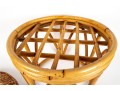 Boho Chic Vintage Bamboo Stool/Ottoman