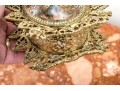 Stunning Pair Of Ornate Ormolu Filigree Perfume Bottles