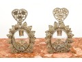 Stunning Pair Of Ornate Ormolu Filigree Perfume Bottles