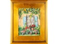 Oil On Board Provincial Facade Oil On Board Painting -- Signed