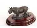 Raj S. Paul (Indian-American, 20th/21st Century) Bronze Rhino Sculpture