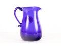 Vintage Williamsburg Triennial 2016 Cobalt Blue Pitcher 