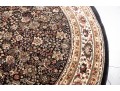 Round Persian-Style Floral Area Rug (7'x7