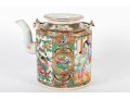 Chinese 19th Century Rose Mandarin Teapot 