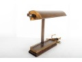 Vintage Brass Bankers Lamp With Gallery
