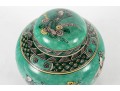 Late 19th / Early 20th Century Famille Verte Ba-Xian Decorated Lidded Jar 