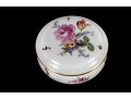 Mid-19th Century Meissen Porcelain Floral Trinket Box