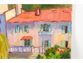 Hannah Cole Buie (American, B. 1955) Brantome Landscape Oil Canvas Painting