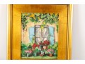 Oil On Board Provincial Facade Oil On Board Painting -- Signed