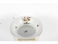 Herend Hungary Rothschild Bird Porcelain Footed Bowl