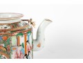 Chinese 19th Century Rose Mandarin Teapot 