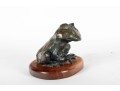 Bronze Frog Sculpture Attributed To Joffa Kurr