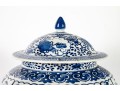 Qing Dynasty Blue & White Porcelain Lidded Jar