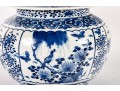 Qing Dynasty Blue & White Porcelain Lidded Jar