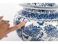 Qing Dynasty Blue & White Porcelain Lidded Jar