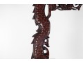 Chinese Carved Hardwood Dragon-Form Hat Or Robe Stand