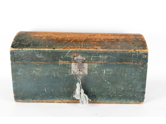Antique Painted Wood Box