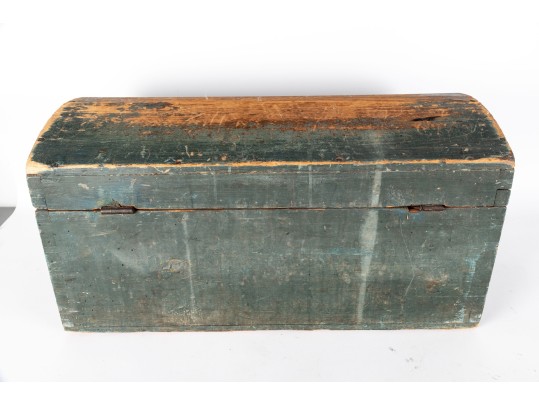 Antique Painted Wood Box
