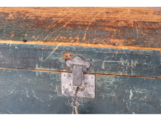 Antique Painted Wood Box