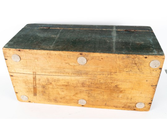 Antique Painted Wood Box