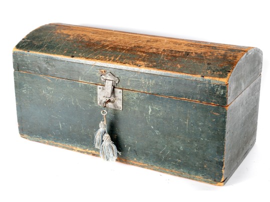 Antique Painted Wood Box