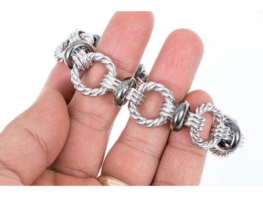 Sterling Silver Twist Chain Bracelet