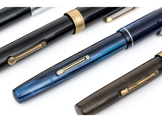 Collection Of Five Assorted Vintage Watermans Fountain Style Writing Instruments