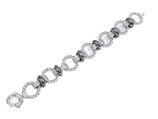 Sterling Silver Twist Chain Bracelet