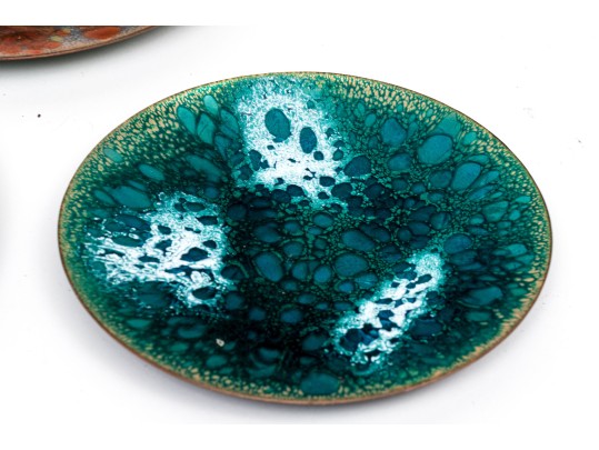 Collection Of Six Enamelware Plates