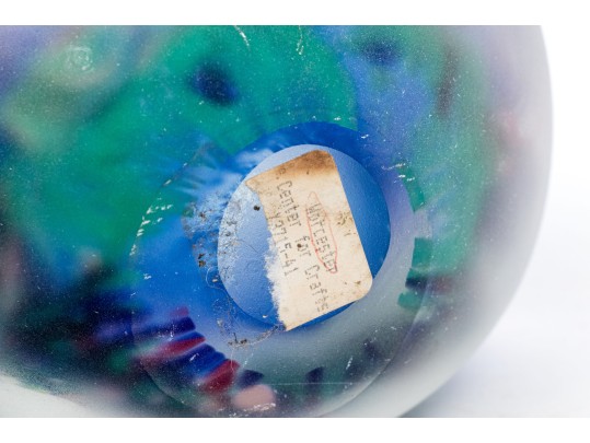 Fabulous Signed Large Art Glass Teardrop Form Paperweight