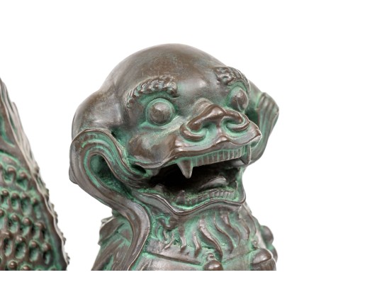 Pair Of Decorative Resin Foo Dogs