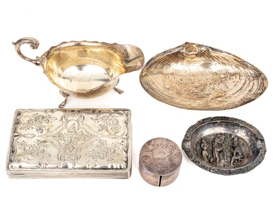 Collection Of Small Sterling And 800 Silver Items    12.265 Troy Ozs. 