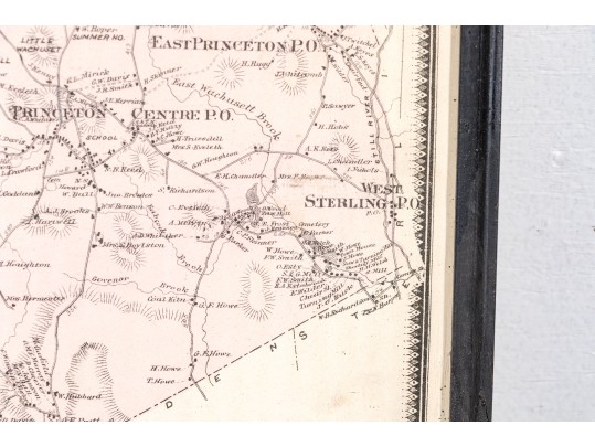 Antique Map Of Princeton, NJ