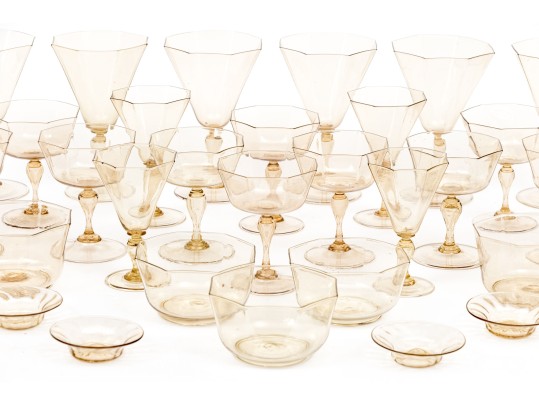 35 Piece Mid Century Murano Glass Service