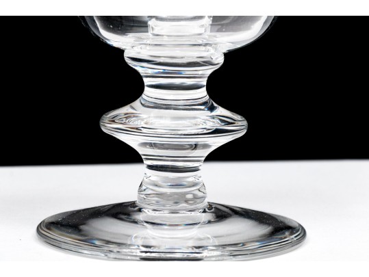 Pair Of Val St. Lambert Crystal Candlesticks With Single Glass Candlestick