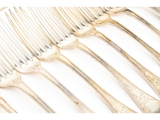 Group Of Coin Silver Forks And Small Items    25.835 Troy Ozs. 