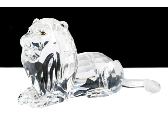 Swarovski Crystal Recumbent Lion