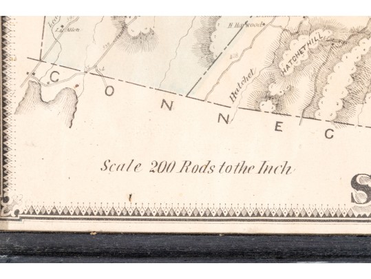 Antique Map Sturbridge And Southbridge