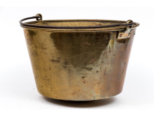 19th C. HW Hayden Ansonia Brass Co. Pail